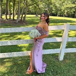 Mauve birdy grey dress